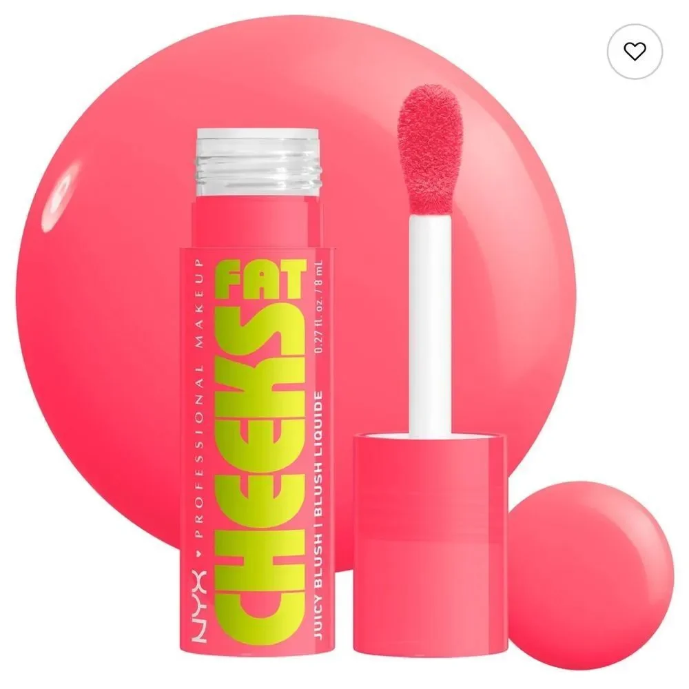 🦋 NYX GUAVA GUSH - PINKY CORAL Fat Cheeks Juicy Dewy Liquid Blush New FullSz